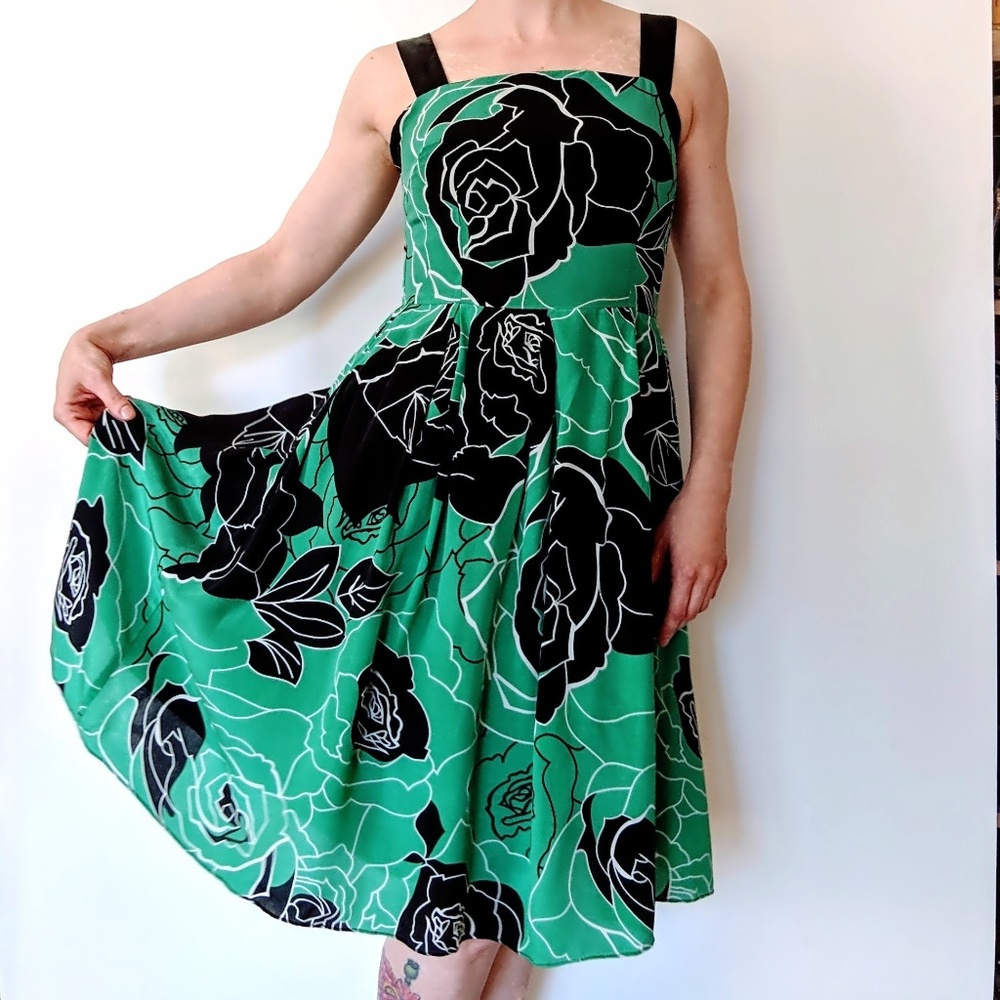 BCBG silk summer floral dress